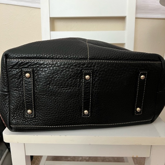 Dooney & Bourke Classic Large Zippered Pockets Satchel Black,Matching Coin Purse - Picture 3 of 9